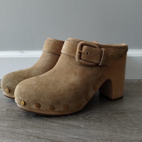 Veronica Beard Women Suede Dacey Clog - Picture 4 of 12